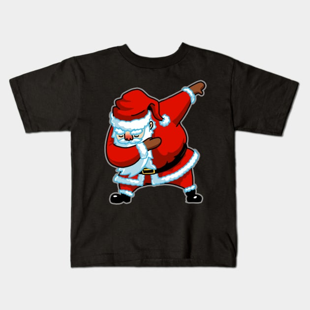 Dabbing Santa Christmas Tshirt Gift Dab Santa Claus T-Shirt Kids T-Shirt by vo_maria